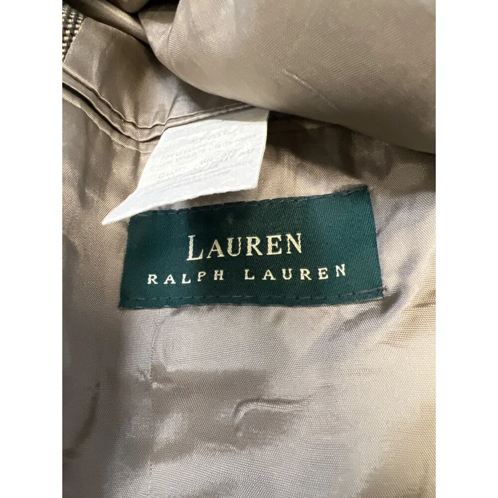 Lauren Ralph Lauren Men's Tan Wool Long Sleeve Button Up Blazer Jacket - 40